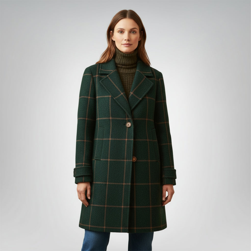 Catherine | Classic Plaid Winter Coat